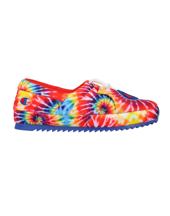 tie dye champion slippers